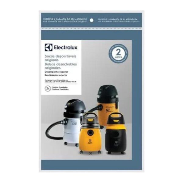 Kit 3 Sacos Descartáveis Aspirador Electrolux - A20 e Gt3000 (CSE20)