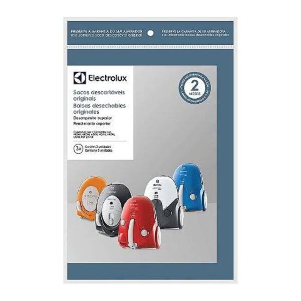 Kit 3 Sacos Descartáveis Aspirador Electrolux - NEO09, NEO10, NEO11, NEO12, NEO16, LISTO E PET LOVER (SBENE)